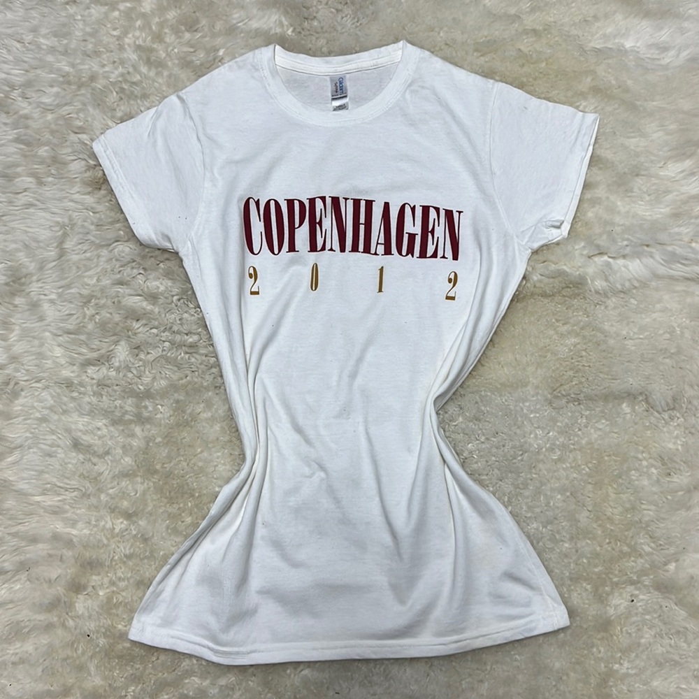 Like New - Womens White Cotton Copenhagen Tshirt